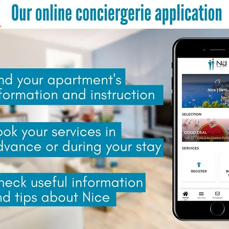 Nestor&jeeves - Jean Medecin - - Modern Lägenhet